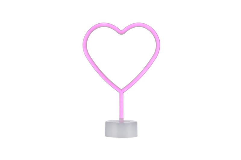 Neon-Hjärta Just Light Dekorationslampa, Pink