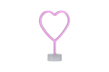 Neon-Hjärta Just Light Dekorationslampa - Pink - Belysning - Dekorationsbelysning - Dekorationsbelysning utomhus - Ljusnät