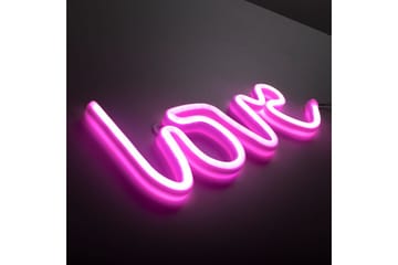 Neon-Kärlek Just Light Dekorationslampa - Pink - Belysning - Dekorationsbelysning - Dekorationsbelysning utomhus - Ljusnät