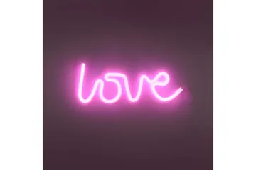 Neon-Kärlek Just Light Dekorationslampa - Pink - Belysning - Dekorationsbelysning - Dekorationsbelysning utomhus - Ljusnät