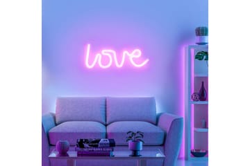 Neon-Kärlek Just Light Dekorationslampa - Pink - Belysning - Dekorationsbelysning - Dekorationsbelysning utomhus - Ljusnät
