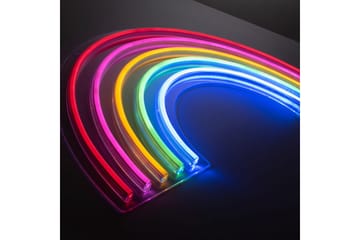 Neon-Regnbåge Just Light Dekorationslampa - Multicolored - Belysning - Dekorationsbelysning - Dekorationsbelysning utomhus - Ljusnät