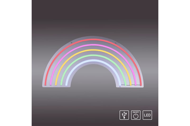 Neon-Regnbåge Just Light Dekorationslampa - Multicolored - Belysning - Dekorationsbelysning - Dekorationsbelysning utomhus - Ljusnät