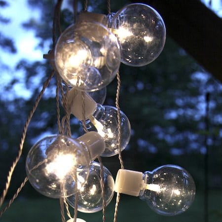 Partaj Ljusslinga - transparent med vit kabel - Belysning - Dekorationsbelysning - Dekorationsbelysning utomhus - Ljusslinga utomhus