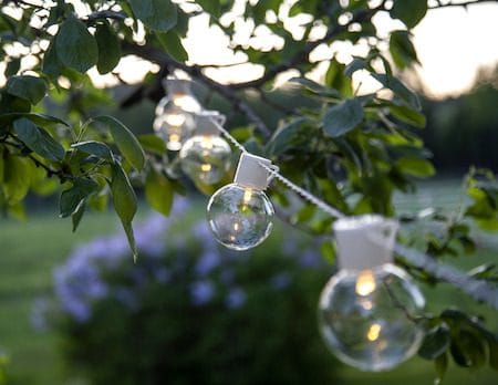 Partaj Ljusslinga - transparent med vit kabel - Belysning - Dekorationsbelysning - Dekorationsbelysning utomhus - Ljusslinga utomhus