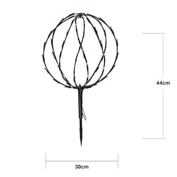 Sphere Utomhusdekoration belysning 30 cm - Svart - Belysning - Dekorationsbelysning - Dekorationsbelysning utomhus - Ljusslinga utomhus