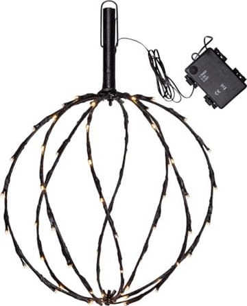 Sphere Utomhusdekoration belysning 30 cm - Svart - Belysning - Dekorationsbelysning - Dekorationsbelysning utomhus - Ljusslinga utomhus