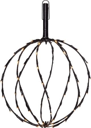 Sphere Utomhusdekoration belysning 30 cm - Svart - Belysning - Dekorationsbelysning - Dekorationsbelysning utomhus - Ljusslinga utomhus