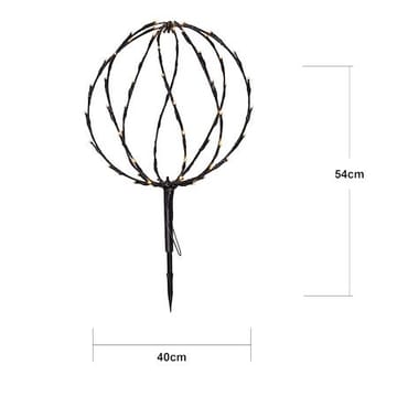 Sphere Utomhusdekoration belysning 40 cm - svart - Belysning - Dekorationsbelysning - Dekorationsbelysning utomhus - Ljusslinga utomhus