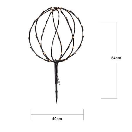 Sphere Utomhusdekoration belysning 40 cm - svart - Belysning - Dekorationsbelysning - Dekorationsbelysning utomhus - Ljusslinga utomhus