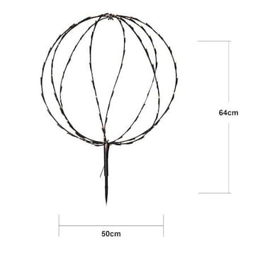 Sphere Utomhusdekoration belysning 50 cm - svart - Belysning - Dekorationsbelysning - Dekorationsbelysning utomhus - Ljusslinga utomhus