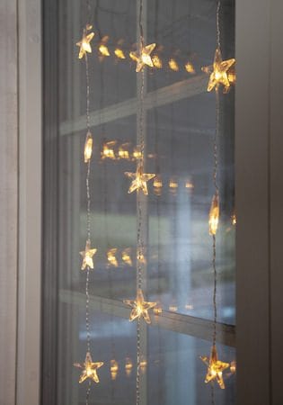Star Curtain Ljusgardin 90 cm - transparent - Belysning - Dekorationsbelysning - Dekorationsbelysning utomhus - Ljusnät