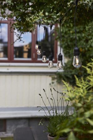String Light Ljusslinga - transparent och svart - Belysning - Dekorationsbelysning - Dekorationsbelysning utomhus - Ljusslinga utomhus