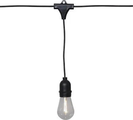 String Light Ljusslinga, transparent och svart
