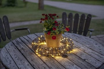 Vicke Wreath Utomhusdekoration belysning 40 cm - brun - Belysning - Dekorationsbelysning - Dekorationsbelysning utomhus - Ljusslinga utomhus