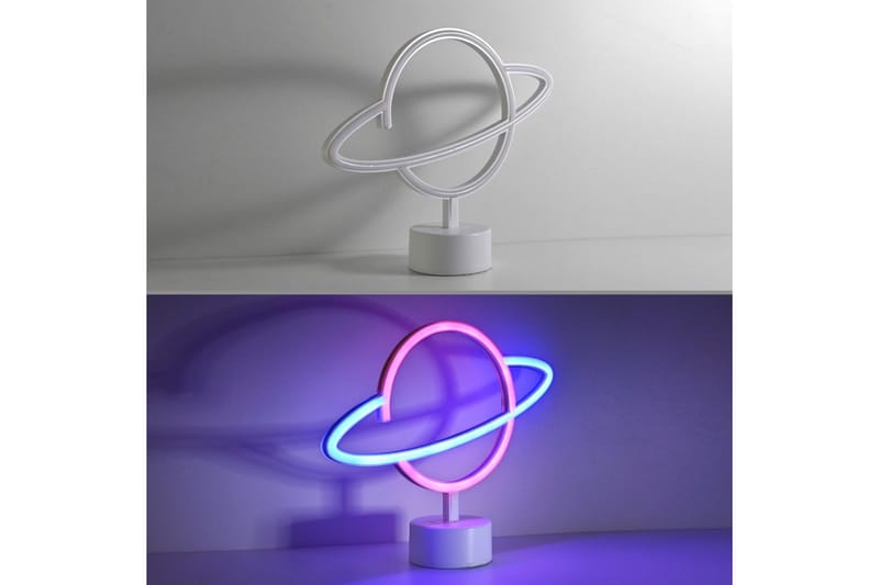 Neon-Saturnus Just Light Dekorationslampa - Multicolored - Belysning - Dekorationsbelysning - Dekorationsbelysning inomhus