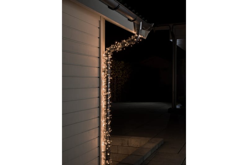 Slinga 1000 varmvita LED Svart - Konstsmide - Ljusslinga inomhus - Dekorationsbelysning
