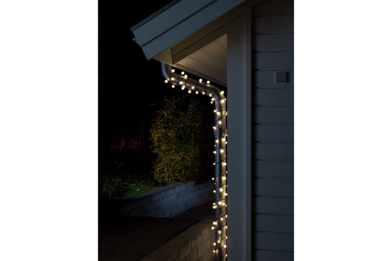 Slinga 80 varmvita LED Svart - Konstsmide - Ljusslinga inomhus - Dekorationsbelysning