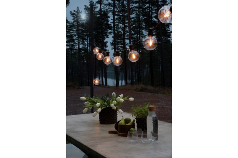 Slinga E27 10 LED utbytbar Svart - Konstsmide - Ljusslinga inomhus - Dekorationsbelysning