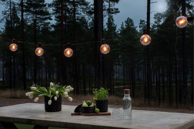 Slinga E27 10 LED utbytbar Svart - Konstsmide - Ljusslinga inomhus - Dekorationsbelysning