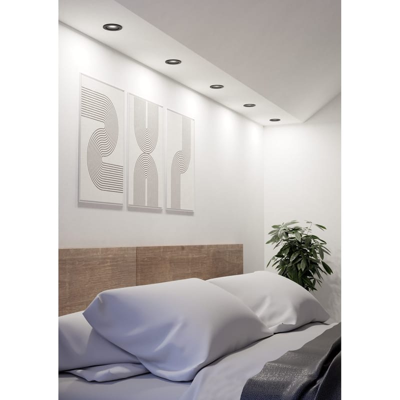 Infälld Lampa Barranco 90 mm 4000K Set om 3 - Svart - Belysning - Spotlights & downlights