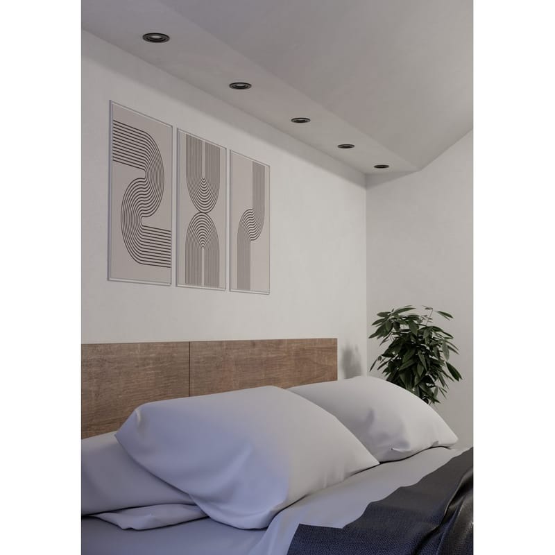 Infälld Lampa Barranco 90 mm 4000K Set om 3 - Svart - Belysning - Spotlights & downlights