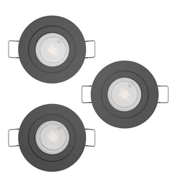 Infälld Lampa Barranco 90 mm 4000K Set om 3 - Svart - Belysning - Spotlights & downlights