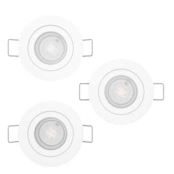 Infälld Lampa Barranco 90 mm 4000K Set om 3 - Vit - Belysning - Spotlights & downlights