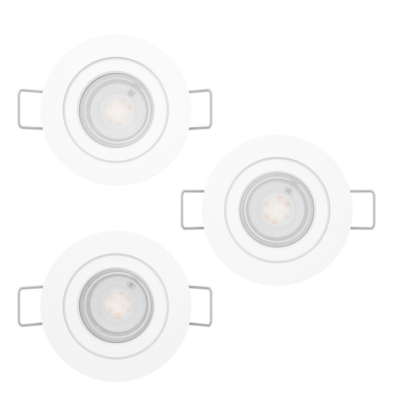 Infälld Lampa Barranco 90 mm 4000K Set om 3 - Vit - Belysning - Spotlights & downlights