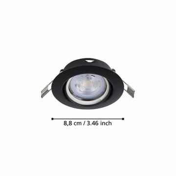 Infälld Lampa Favazzina 88 mm set med 3 - Svart - Belysning - Spotlights & downlights