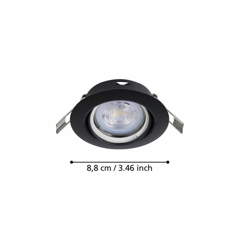 Infälld Lampa Favazzina 88 mm set med 3 - Svart - Belysning - Spotlights & downlights