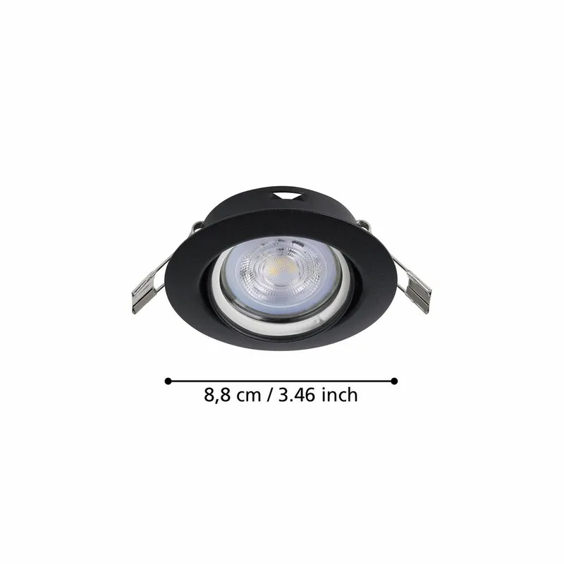 Infälld Lampa Favazzina 88 mm set med 3 - Svart - Belysning - Spotlights & downlights