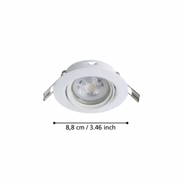 Infälld Lampa Favazzina 88 mm set med 3 - Vit - Belysning - Spotlights & downlights