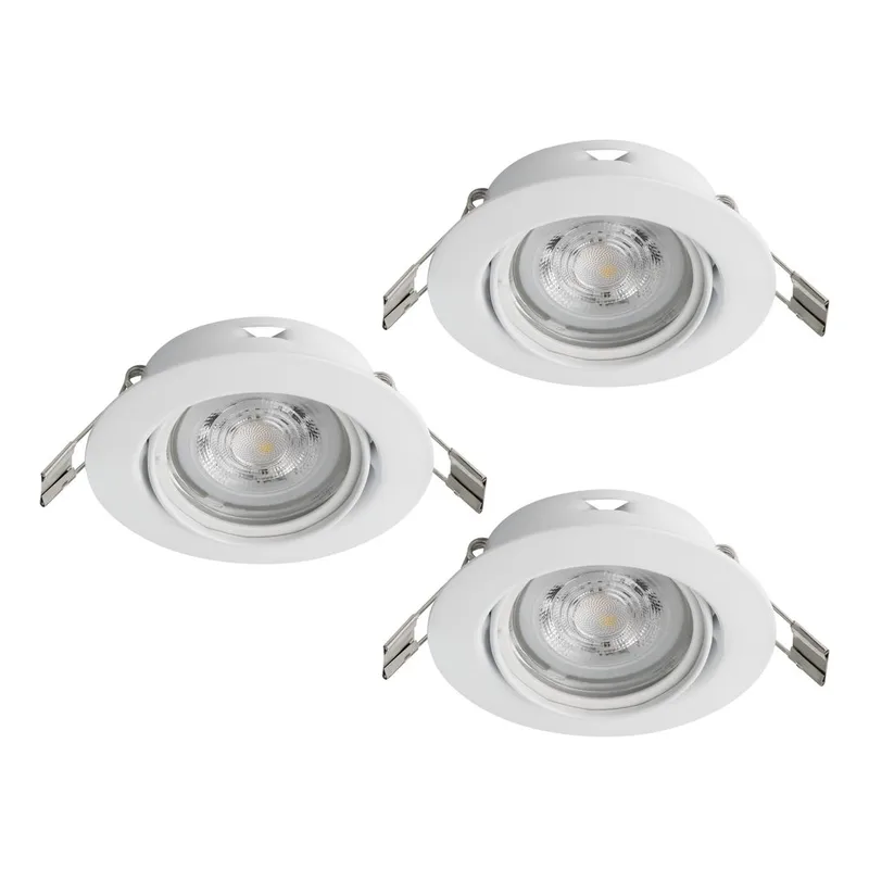 Infälld Lampa Favazzina 88 mm set med 3, Vit