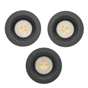 Infälld Lampa Salabate 88 mm Set om 3 - Svart - Belysning - Spotlights & downlights