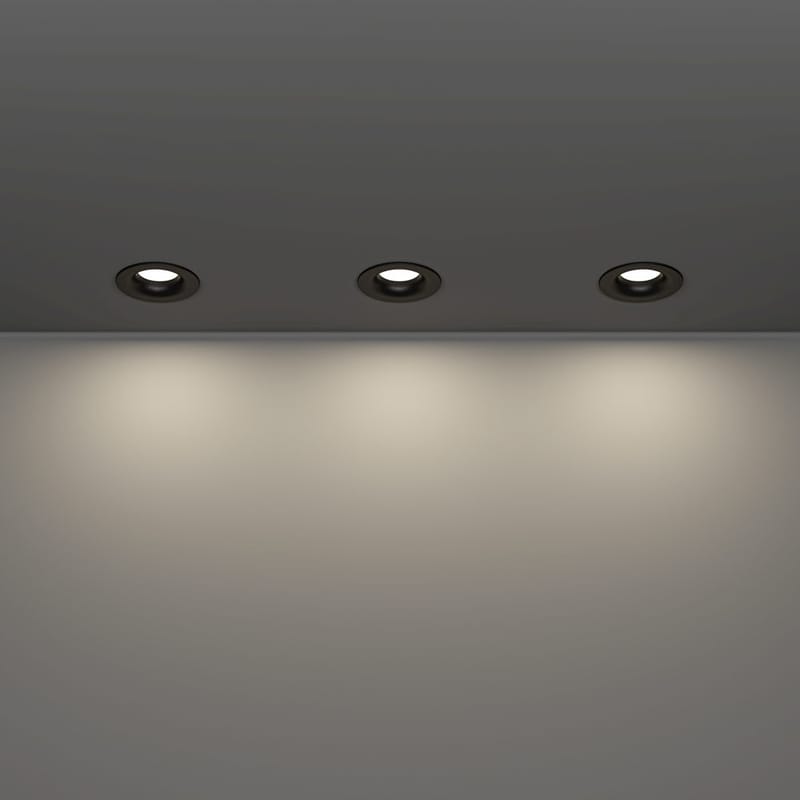 Infälld Lampa Salabate 88 mm Set om 3 - Svart - Belysning - Spotlights & downlights