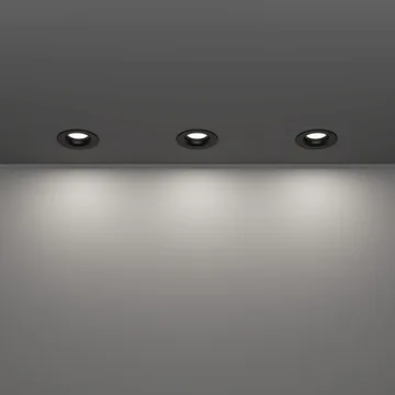 Infälld Lampa Salabate 88 mm Set om 3 - Svart - Belysning - Spotlights & downlights