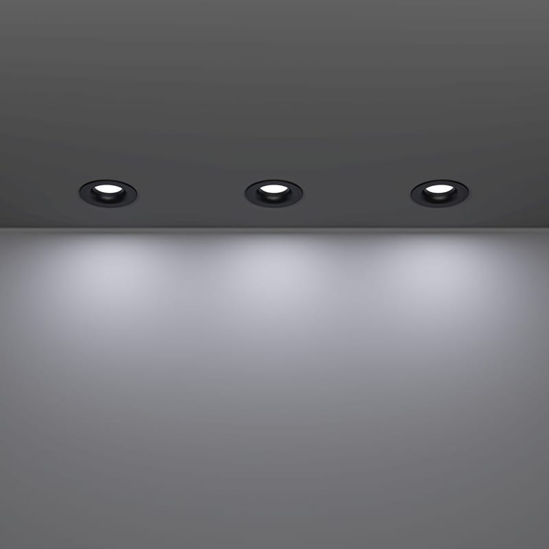 Infälld Lampa Salabate 88 mm Set om 3 - Svart - Belysning - Spotlights & downlights