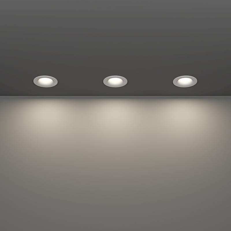 Infälld Lampa Salabate 88 mm Set om 3 - Vit - Belysning - Spotlights & downlights