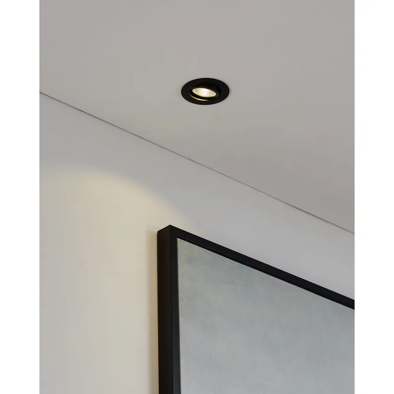 Infälld Lampa Saliceto Ø88 mm 2700K - Svart - Belysning - Spotlights & downlights