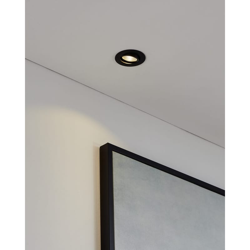 Infälld Lampa Saliceto Ø88 mm 2700K - Svart - Belysning - Spotlights & downlights