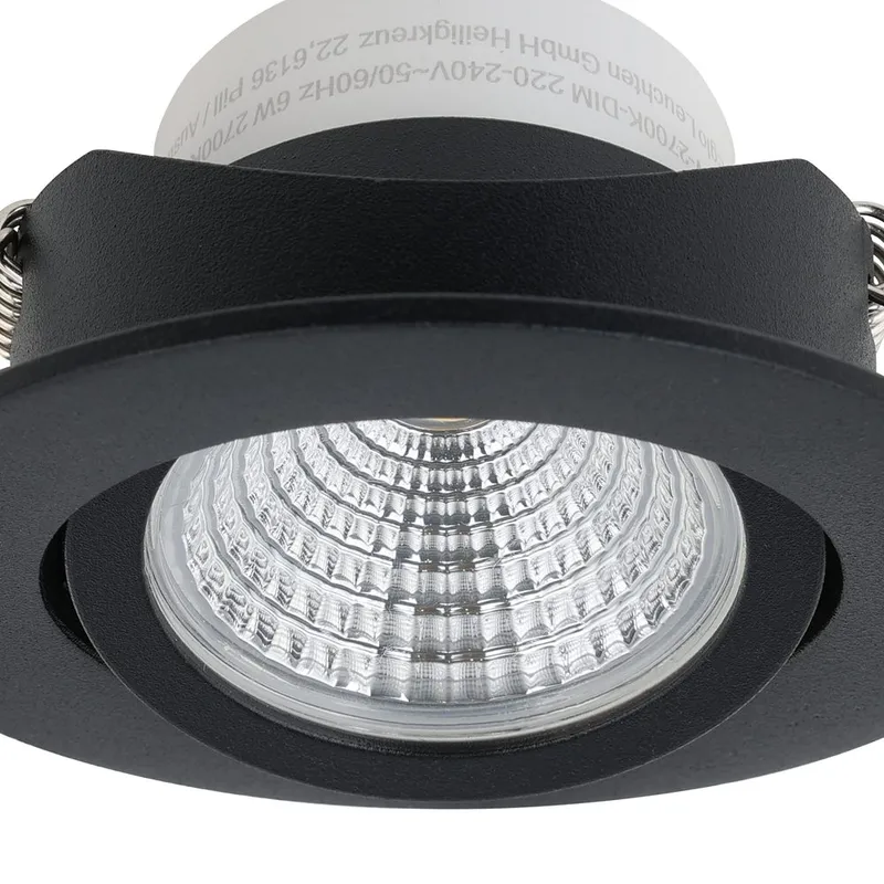 Infälld Lampa Saliceto Ø88 mm 2700K - Svart - Belysning - Spotlights & downlights