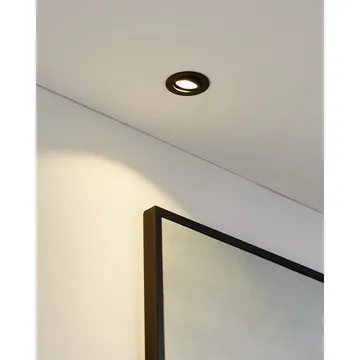 Infälld Lampa Saliceto Ø88 mm 2700K - Svart - Belysning - Spotlights & downlights