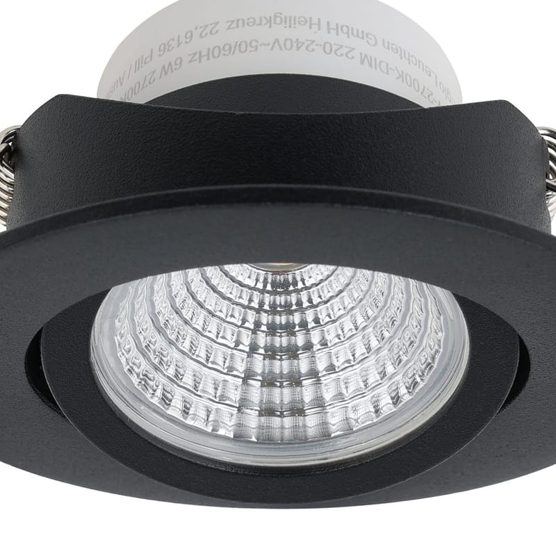 Infälld Lampa Saliceto Ø88 mm 2700K - Svart - Belysning - Spotlights & downlights