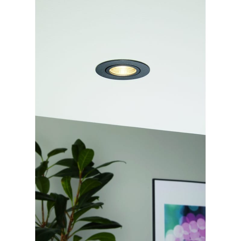 Infälld Lampa Saliceto Ø88 mm 2700K - Svart - Belysning - Spotlights & downlights