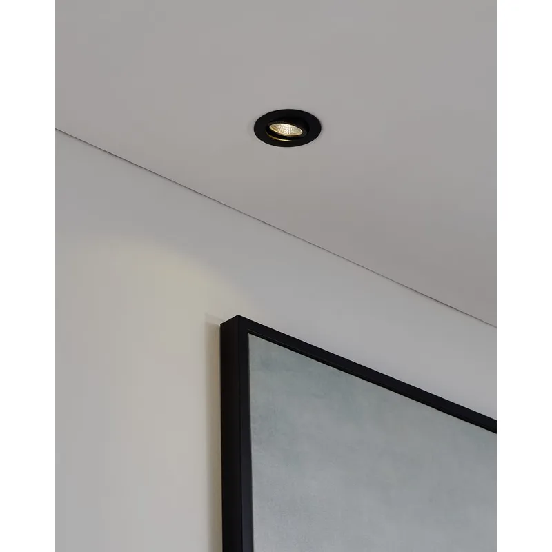 Infälld Lampa Saliceto Ø88 mm 2700K - Svart - Belysning - Spotlights & downlights