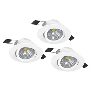 Infälld Lampa Saliceto 3 st Ø88 mm 2700K - Vit - Belysning - Spotlights & downlights