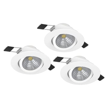 Infälld Lampa Saliceto 3 st Ø88 mm 2700K - Vit - Belysning - Spotlights & downlights