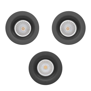 Infälld Lampa Saliceto 88 mm 2700K Set om 3 - Svart - Belysning - Spotlights & downlights