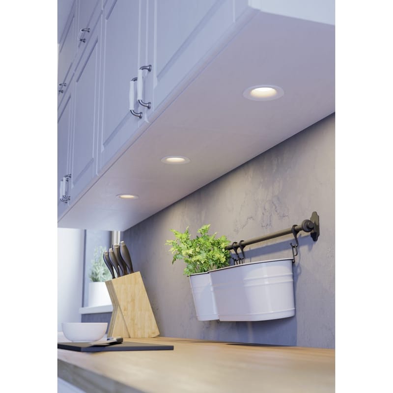 Infälld Lampa Saliceto 88 mm 2700K Set om 3 - Vit - Belysning - Spotlights & downlights